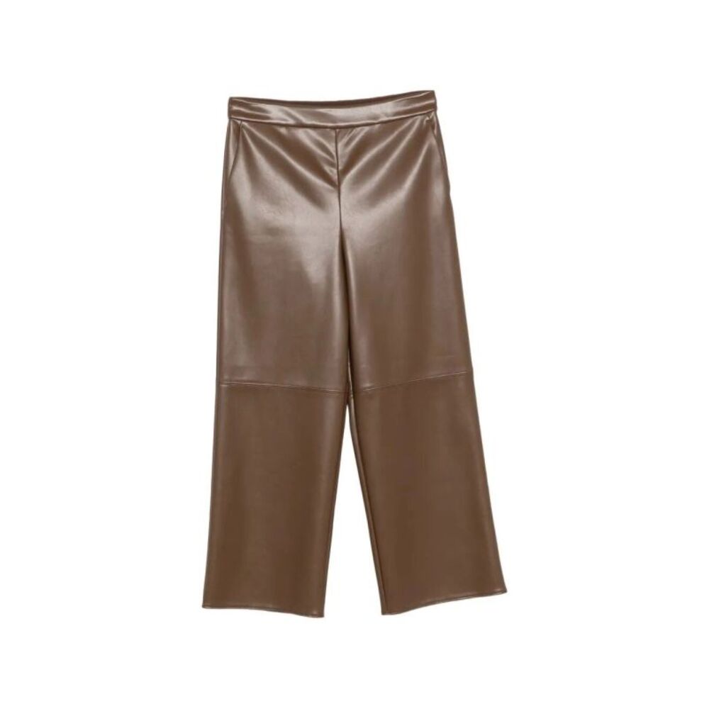 Max Mara Women Maxmara `S Leather-Look Cropped Pants